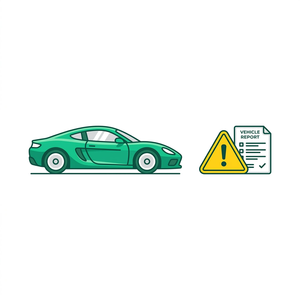 Green Car Promo Graphic