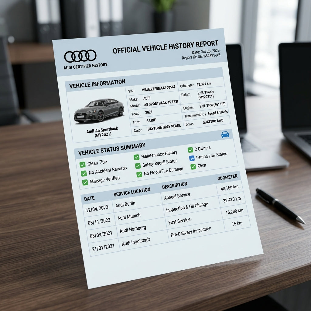 CARFAX Report Mockup